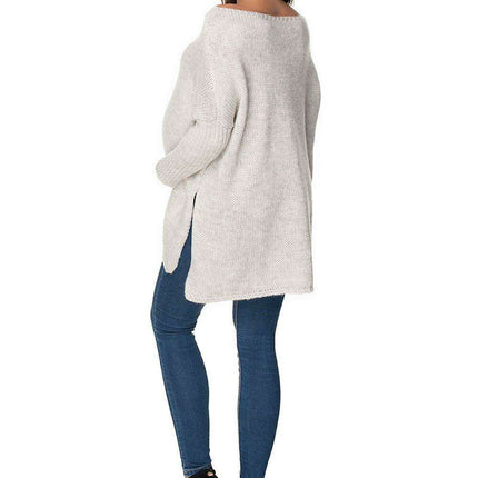 Maternity Stylish Side-Slit Knit Sweater - Très Elite