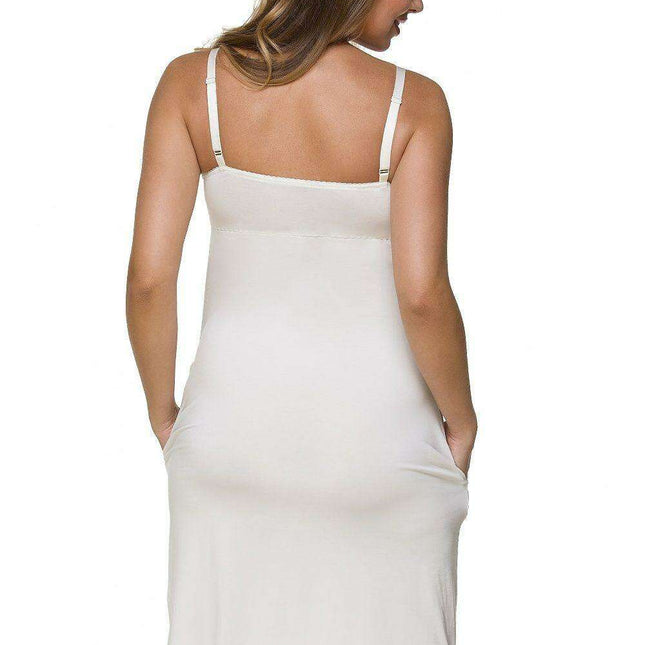 Maternity and Nursing Floral Chemise with Adjustable Straps - Très Elite