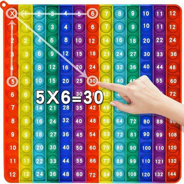 Math Pop Sensory Silicone Toy Set for Interactive Learning