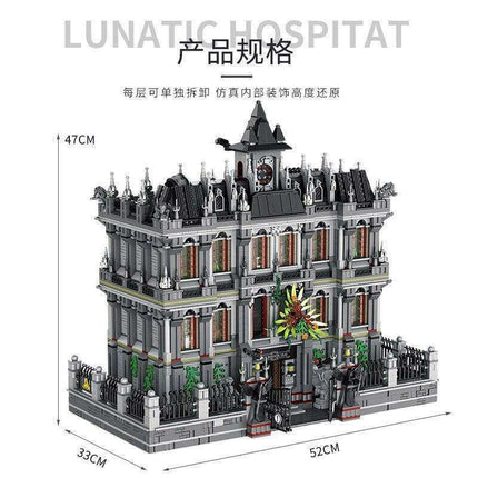 Mega Lunatic Asylum Architectural Masterpiece Building Set with 7537 Pieces - Unleash Your Creative Genius - Très Elite
