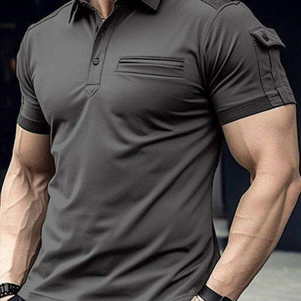 Men's Active Lifestyle Performance Polo - Trendy and Functional Shirt