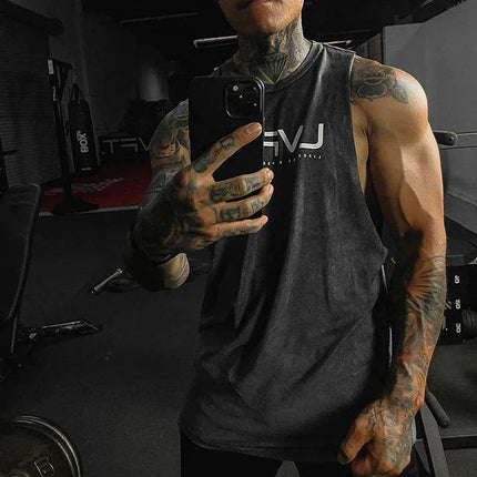 Men's Active Summer Sleeveless Training Tank - Quick-Dry Gym Vest for Bodybuilding and Fitness - Très Elite