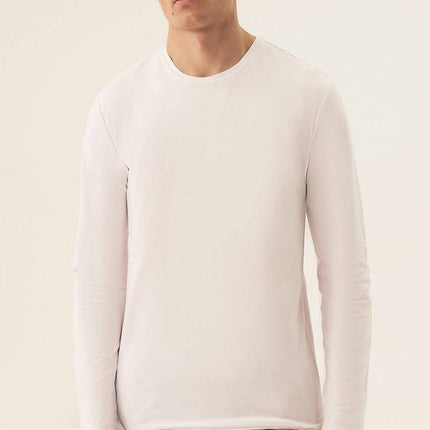 Men's Basic Long Sleeve Undershirt 2-Pack – Cotton Stretch Comfort - Très Elite
