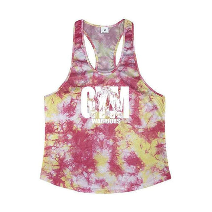 Men's Camouflage Y-Back Stringer Tank - Stylish Fitness Top for Gym and Bodybuilding - Très Elite