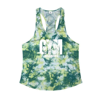 Men's Camouflage Y-Back Stringer Tank - Stylish Fitness Top for Gym and Bodybuilding - Très Elite