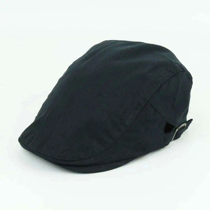 Men's Classic Linen Summer Cabbie Hat - Adjustable and Breathable Flat Cap with Cotton Lining - Très Elite