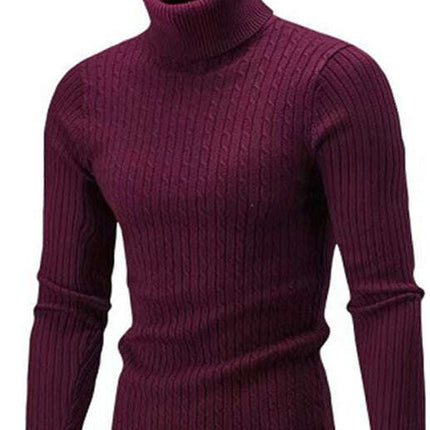 Men's Classic Long Sleeve Turtleneck Sweater