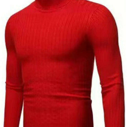 Men's Classic Long Sleeve Turtleneck Sweater - Très Elite