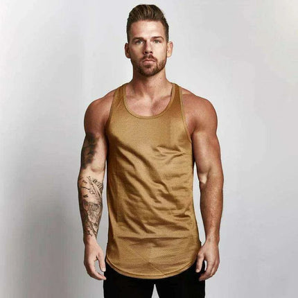 Men's Cool-Dry Mesh Gym Tank - Sleek Sleeveless Bodybuilding Vest for Summer - Très Elite