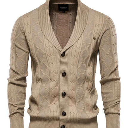 Men's Fashion Self Design Knit Cardigan