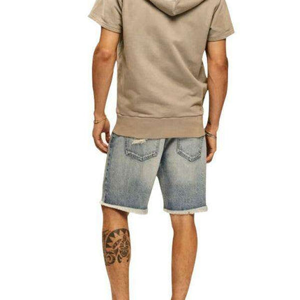 Men's Fashionable Lightweight Short Sleeve Hooded Sweatshirt for Spring and Summer - Très Elite