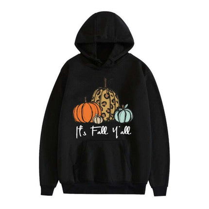 Men's Halloween Pumpkin Print Hoodie - Très Elite