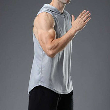 Men's Hooded Woven Polyester Sports Vest - Très Elite
