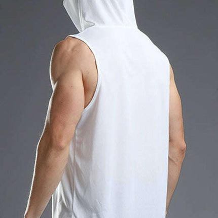 Men's Hooded Woven Polyester Sports Vest - Très Elite