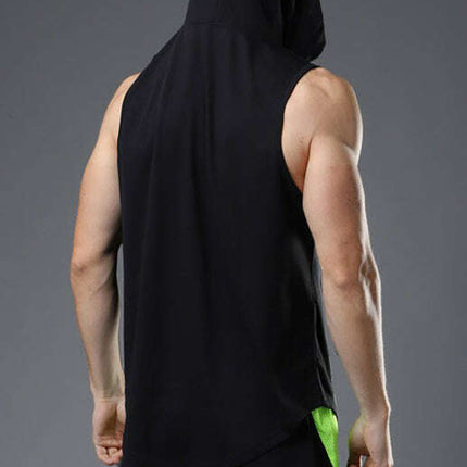 Men's Hooded Woven Polyester Sports Vest - Très Elite