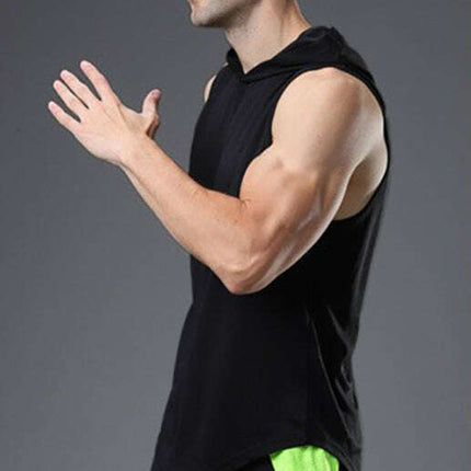 Men's Hooded Woven Polyester Sports Vest - Très Elite