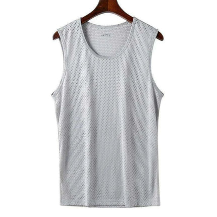 Men's Ice Silk Quick-Dry Muscle Tank Top - Breathable Sleeveless Fitness Undershirt for Bodybuilding and Casual Sports - Très Elite