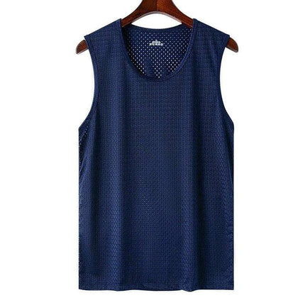 Men's Ice Silk Quick-Dry Muscle Tank Top - Breathable Sleeveless Fitness Undershirt for Bodybuilding and Casual Sports - Très Elite