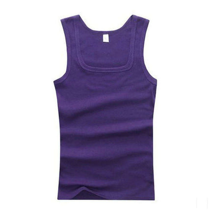 Men's Large Cotton Sleeveless Gym Tank Tops - Bodybuilding Muscle Vests for Fitness - Très Elite