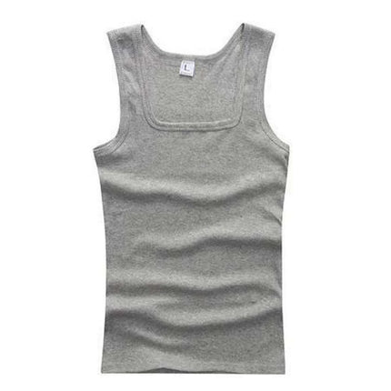 Men's Large Cotton Sleeveless Gym Tank Tops - Bodybuilding Muscle Vests for Fitness - Très Elite