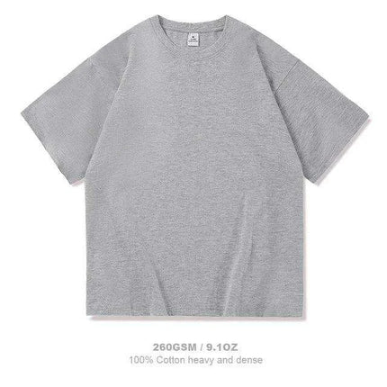 Men's Oversized Heavyweight Cotton Summer T-Shirt - Short Sleeve O-Neck for Ultimate Comfort - Très Elite