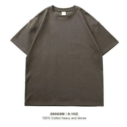 Men's Oversized Heavyweight Cotton Summer T-Shirt - Short Sleeve O-Neck for Ultimate Comfort - Très Elite