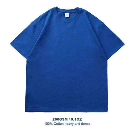 Men's Oversized Heavyweight Cotton Summer T-Shirt - Short Sleeve O-Neck for Ultimate Comfort - Très Elite