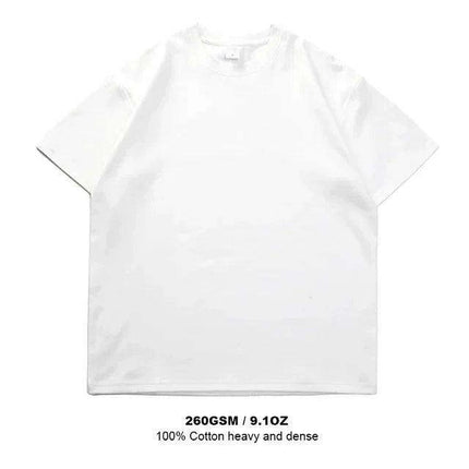Men's Oversized Heavyweight Cotton Summer T-Shirt - Short Sleeve O-Neck for Ultimate Comfort - Très Elite