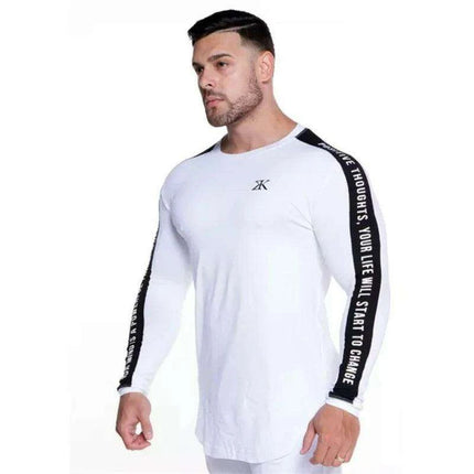 Men's Performance Long Sleeve Athletic T-Shirt - Ideal for Running and Training - Très Elite