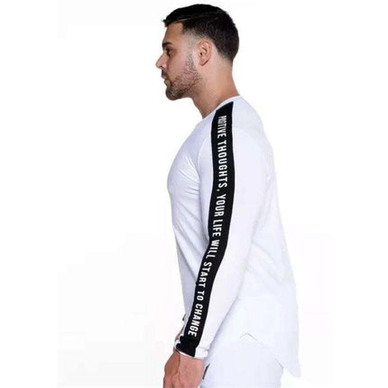 Men's Performance Long Sleeve Athletic T-Shirt - Ideal for Running and Training - Très Elite