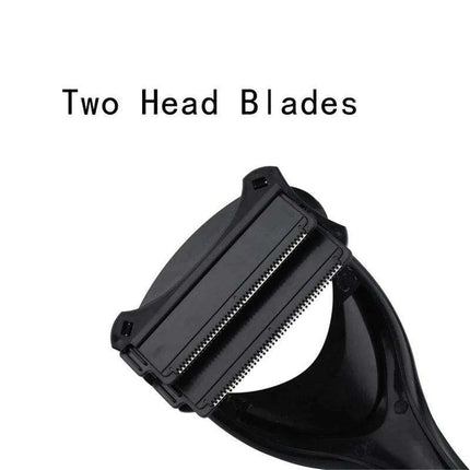 Men's Premium Grooming Set: Back & Body Shaver with Exfoliating Brush & Extra Blades - Très Elite