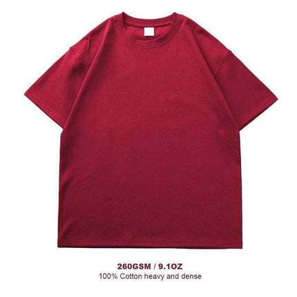 Men's Premium Heavyweight Cotton Oversized Summer T-Shirt - Short Sleeve O-Neck - Très Elite