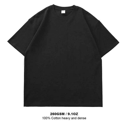 Men's Premium Heavyweight Cotton Oversized Summer T-Shirt - Short Sleeve O-Neck - Très Elite