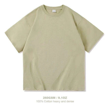 Men's Premium Heavyweight Cotton Oversized Summer T-Shirt - Short Sleeve O-Neck - Très Elite