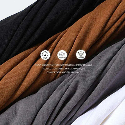 Men's Premium Heavyweight Cotton Oversized Summer T-Shirt - Short Sleeve O-Neck - Très Elite