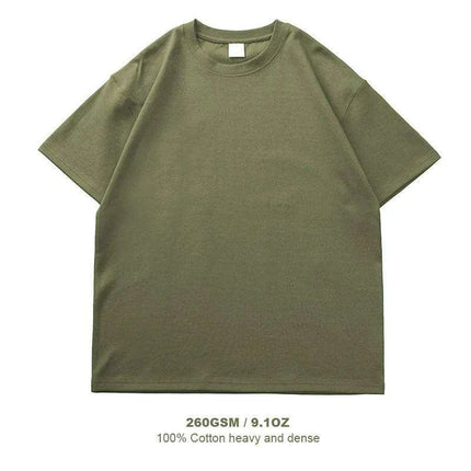 Men's Premium Heavyweight Cotton Oversized Summer T-Shirt - Short Sleeve O-Neck - Très Elite