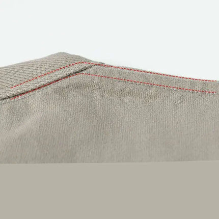 Men's Premium Khaki Cotton T-Shirt with Soft Brushed Neck - Très Elite