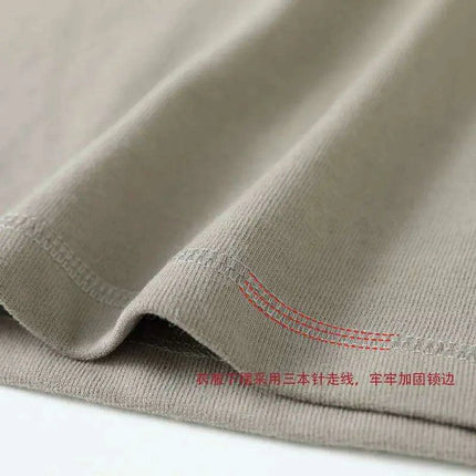 Men's Premium Khaki Cotton T-Shirt with Soft Brushed Neck - Très Elite
