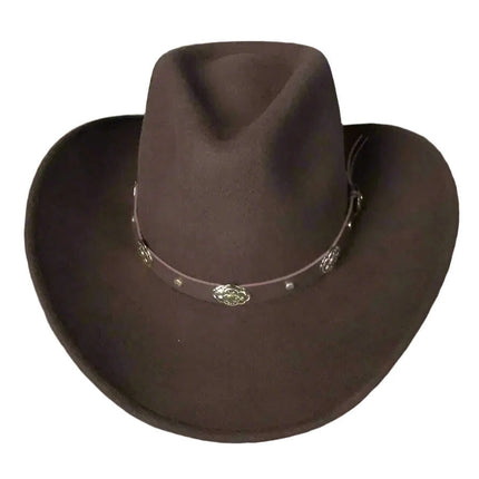 Men's Premium Waterproof Wool Cowboy Hat - Classic Wide Brim Equestrian Cap - Très Elite