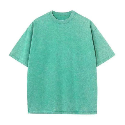Men's Retro Loose Fit Heavy Cotton Casual T-Shirts - Short Sleeve Vintage Tees for Every Occasion - Très Elite