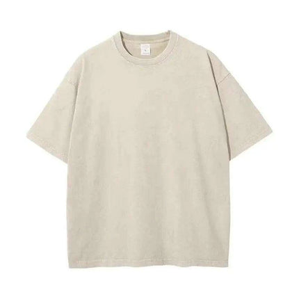 Men's Retro Loose Fit Heavy Cotton Casual T-Shirts - Short Sleeve Vintage Tees for Every Occasion - Très Elite