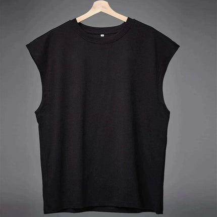 Men's Sleeveless Cotton Summer Vest - Gym Muscle Fitness Tank Top - Très Elite