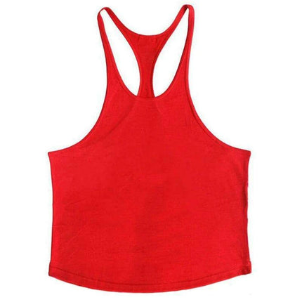Men's Sleeveless Cotton Tank Top for Bodybuilding and Fitness - Muscle Stringer Vest - Très Elite