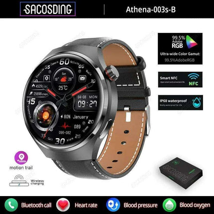 Men's Smart Watch with High-Resolution AMOLED Display and Advanced Health Tracking Features - Très Elite