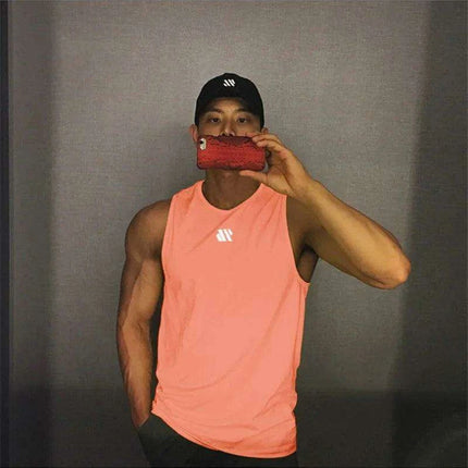 Men's Summer Tactical Mesh Sleeveless Training Vest - Breathable Gym Sports T-shirt for Running and Muscle Workouts - Très Elite