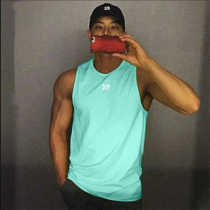 Men's Summer Tactical Mesh Sleeveless Training Vest - Breathable Gym Sports T-shirt for Running and Muscle Workouts - Très Elite