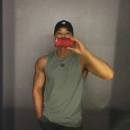Men's Summer Tactical Mesh Sleeveless Training Vest - Breathable Gym Sports T-shirt for Running and Muscle Workouts - Très Elite