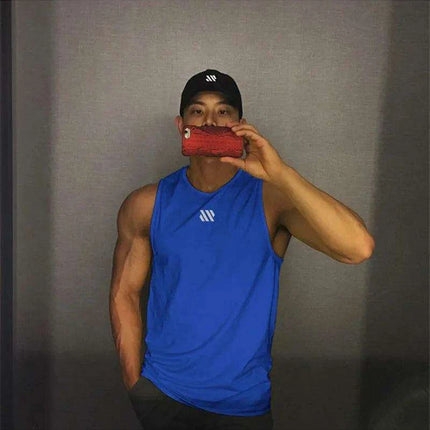 Men's Summer Tactical Mesh Sleeveless Training Vest - Breathable Gym Sports T-shirt for Running and Muscle Workouts - Très Elite