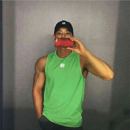Men's Summer Tactical Mesh Sleeveless Training Vest - Breathable Gym Sports T-shirt for Running and Muscle Workouts - Très Elite