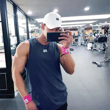 Men's Summer Tactical Mesh Sleeveless Training Vest - Breathable Gym Sports T-shirt for Running and Muscle Workouts - Très Elite